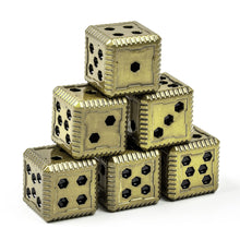Load image into Gallery viewer, Sci-Fi Hex Metal 16mm D6 Dice (6 Pack)