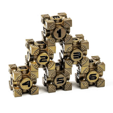 Load image into Gallery viewer, Arc Metal 16mm D6 Dice (6 Pack)
