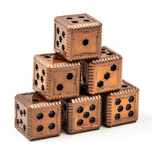 Load image into Gallery viewer, Sci-Fi Hex Metal 16mm D6 Dice (6 Pack)