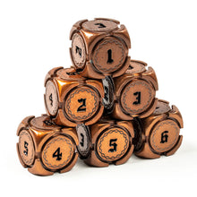 Load image into Gallery viewer, Fantasy Metal 16mm D6 Dice (6 Pack)