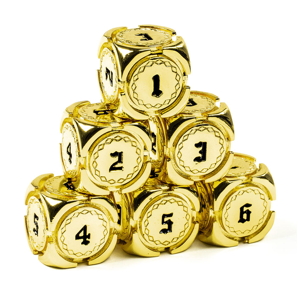 Fantasy Metal 16mm D6 Dice (6 Pack)