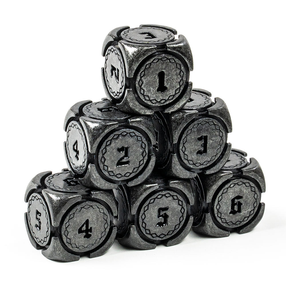 Fantasy Metal 16mm D6 Dice (6 Pack)