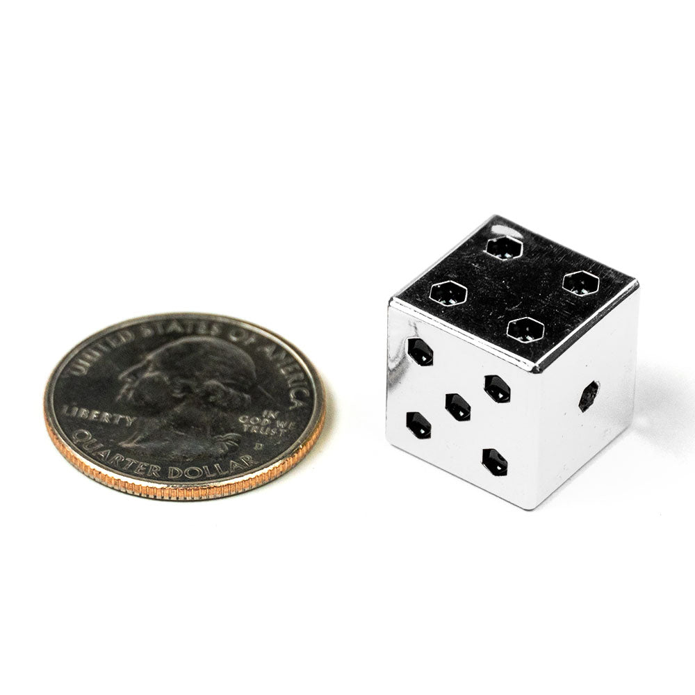 Square Metal 16mm D6 Dice (6 Pack)