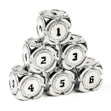 Load image into Gallery viewer, Fantasy Metal 16mm D6 Dice (6 Pack)