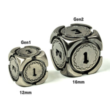 Load image into Gallery viewer, Fantasy Metal 16mm D6 Dice (6 Pack)