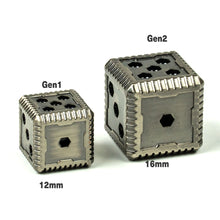 Load image into Gallery viewer, Sci-Fi Hex Metal 16mm D6 Dice (6 Pack)