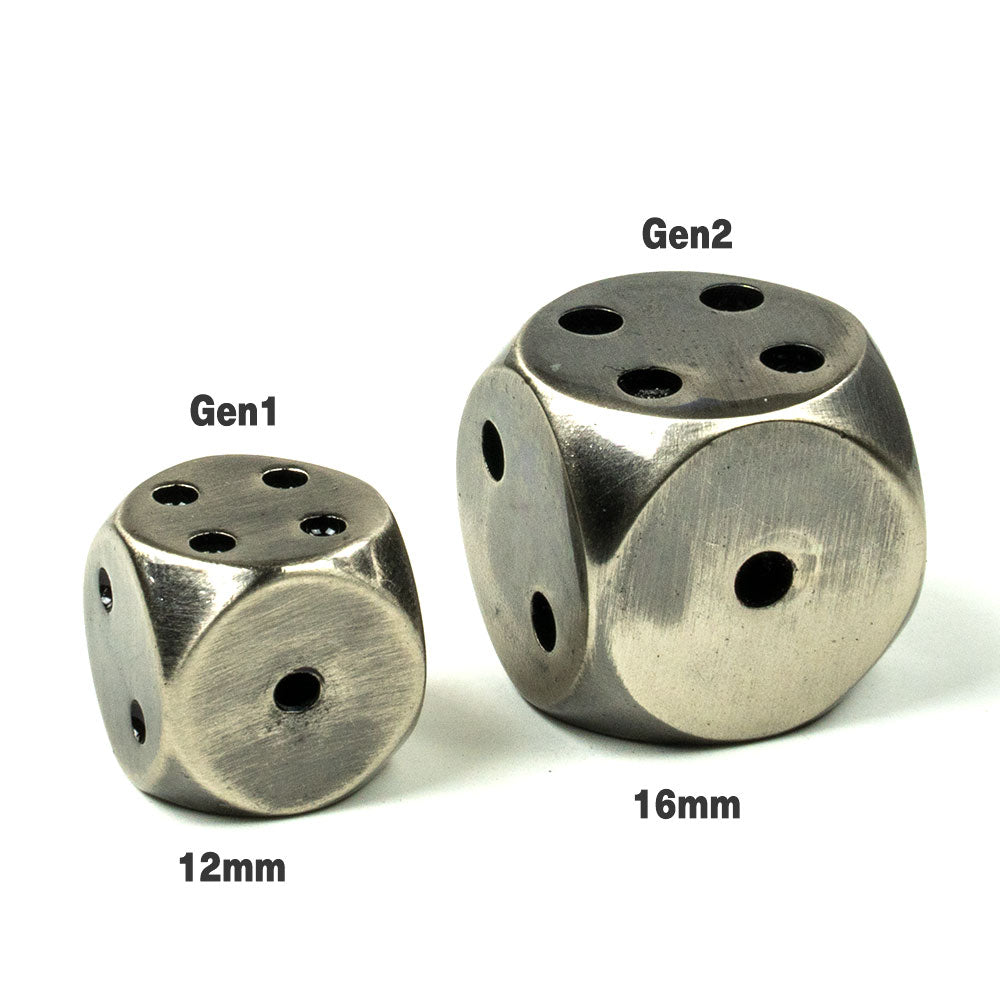 Rounded Metal 16mm D6 Dice (6 Pack)