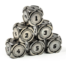 Load image into Gallery viewer, Fantasy Metal 16mm D6 Dice (6 Pack)