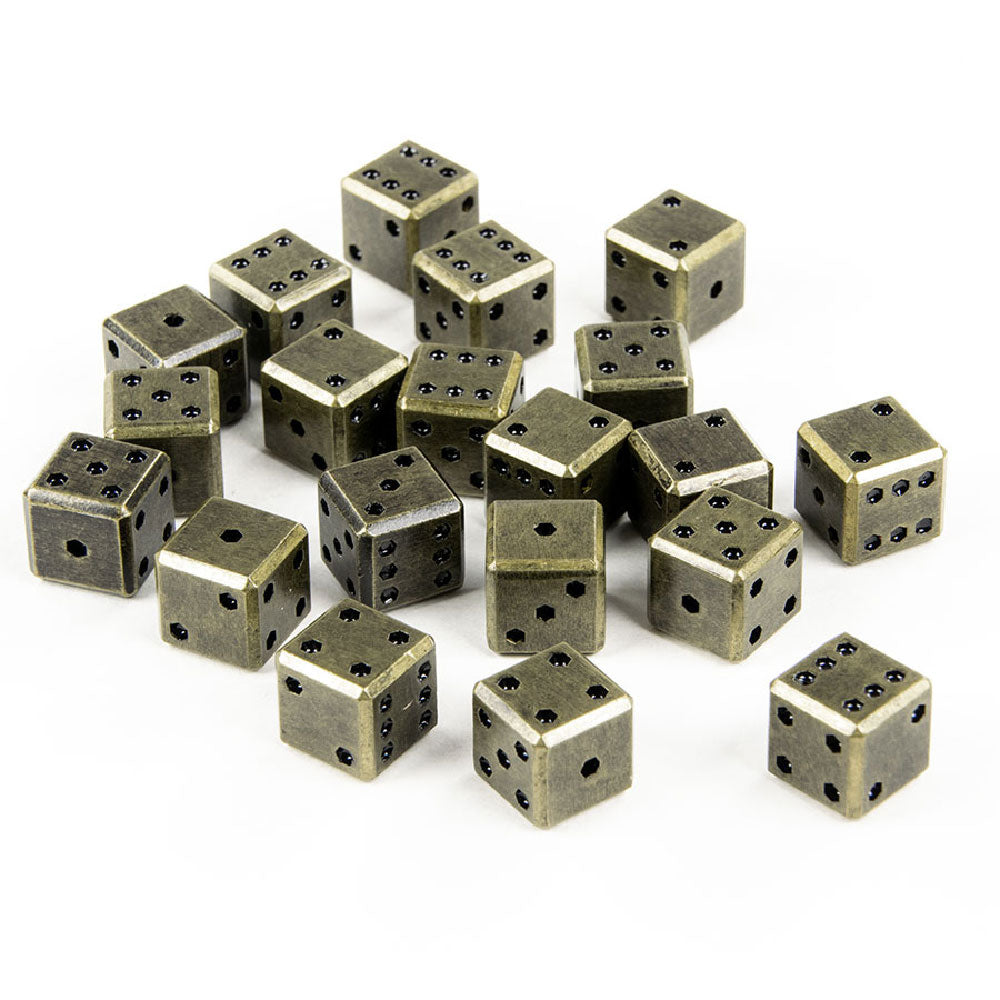 Square Metal 12mm D6 Dice (10 Pack)