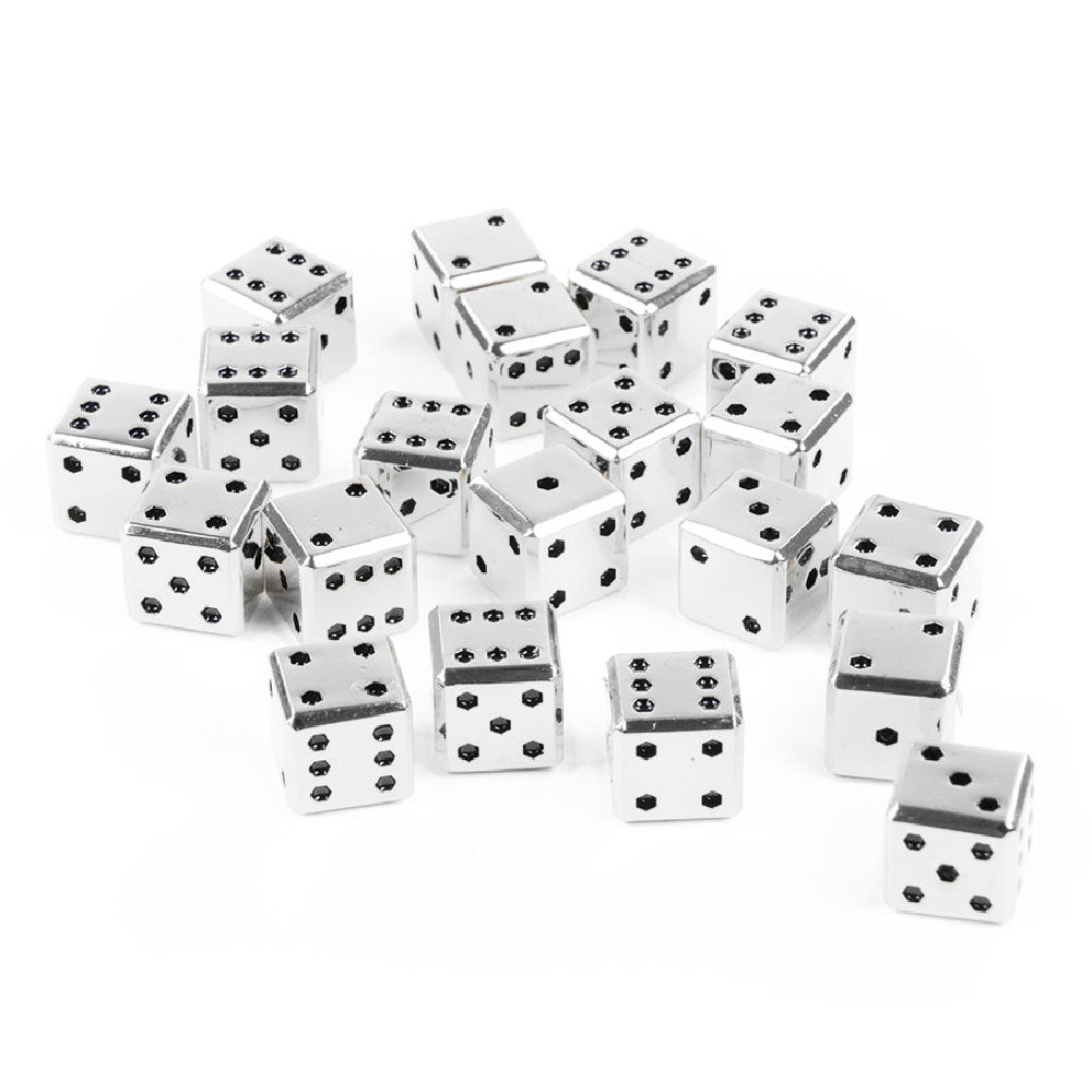 Square Metal 12mm D6 Dice (10 Pack)