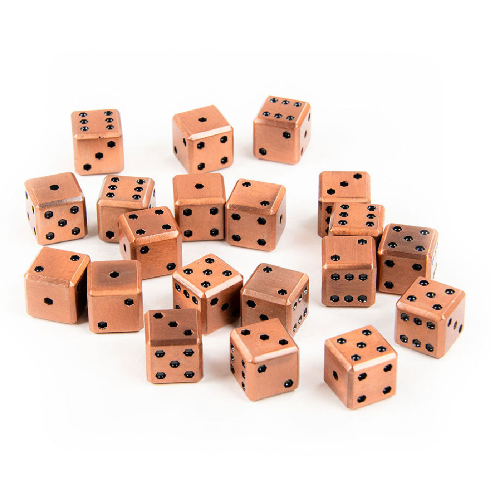 Square Metal 12mm D6 Dice (10 Pack)