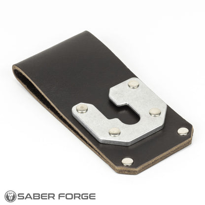 Leather Saber Double Belt Clip