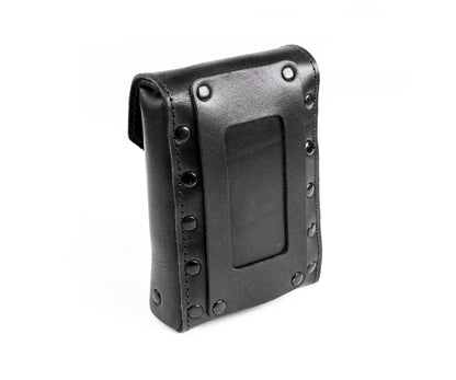 Double Belt Leather Pouch