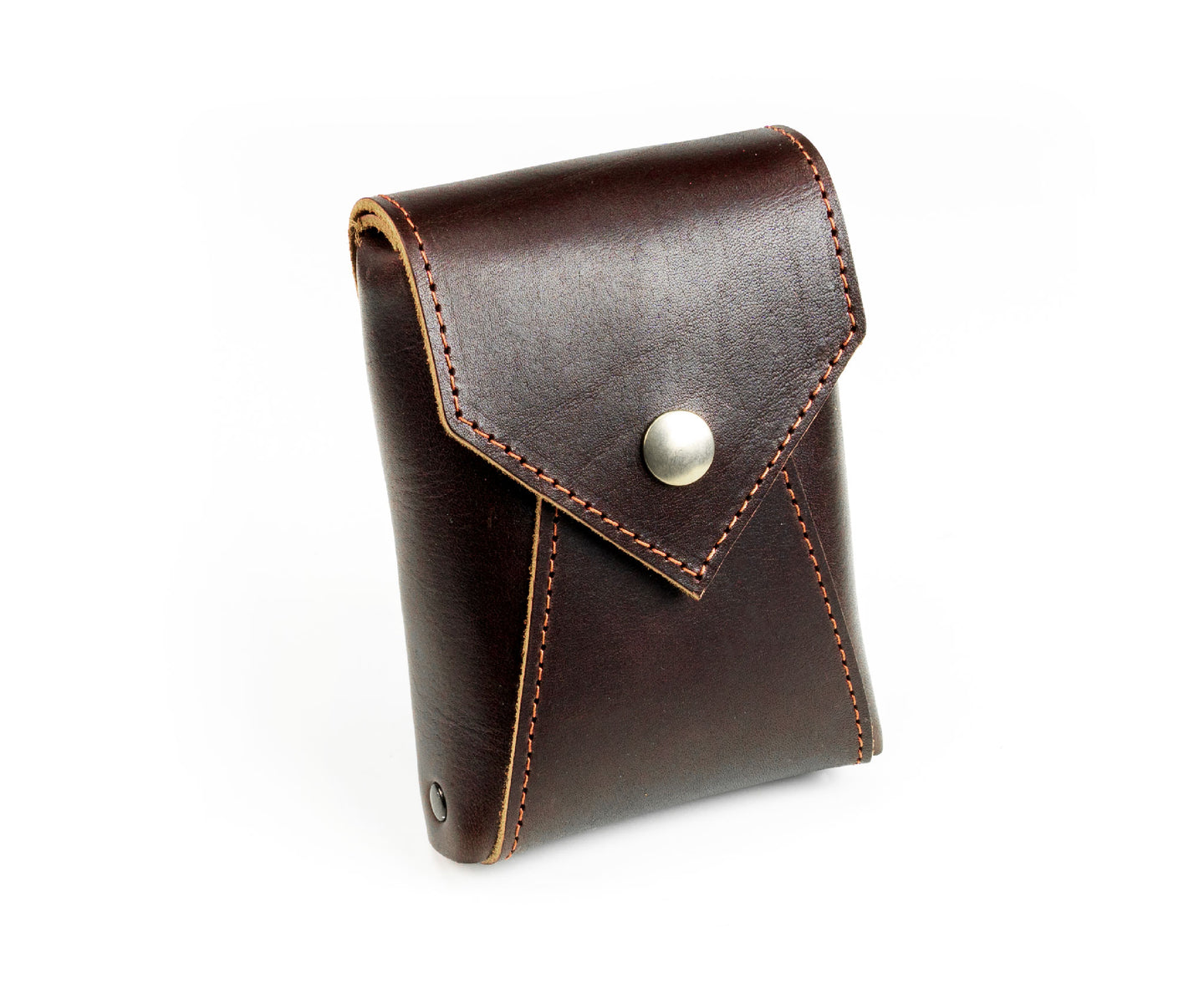 Double Belt Leather Pouch