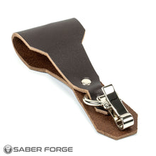 Load image into Gallery viewer, Saber D Ring Leather Clip
