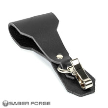 Load image into Gallery viewer, Saber D Ring Leather Clip
