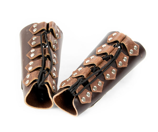 Large Leather Bracers – SaberForge
