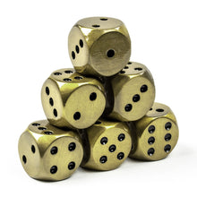 Load image into Gallery viewer, Rounded Metal 16mm D6 Dice (6 Pack)
