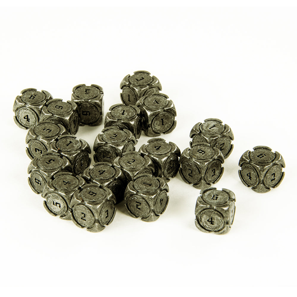 Fantasy Metal 12mm D6 Dice (10 Pack)