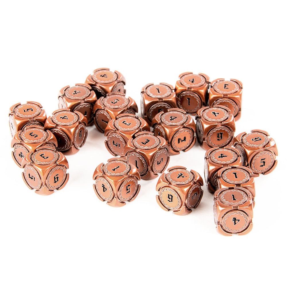 Fantasy Metal 12mm D6 Dice (10 Pack)