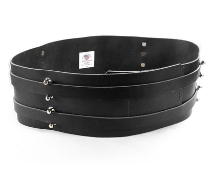 Black Double Leather Belt