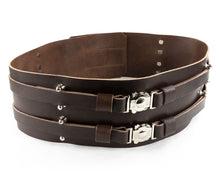 Load image into Gallery viewer, Brown Double Leather Belt
