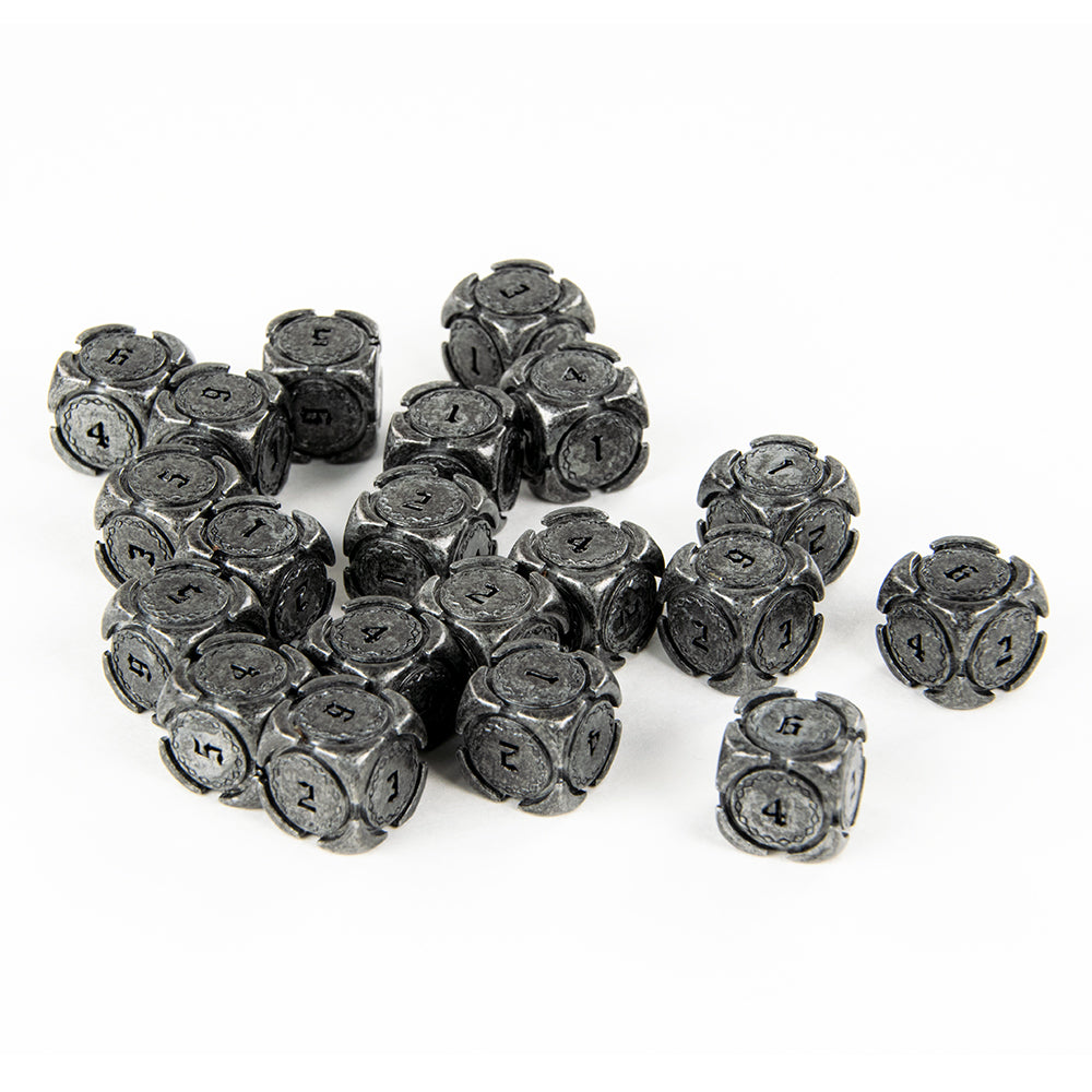 Fantasy Metal 12mm D6 Dice (10 Pack)