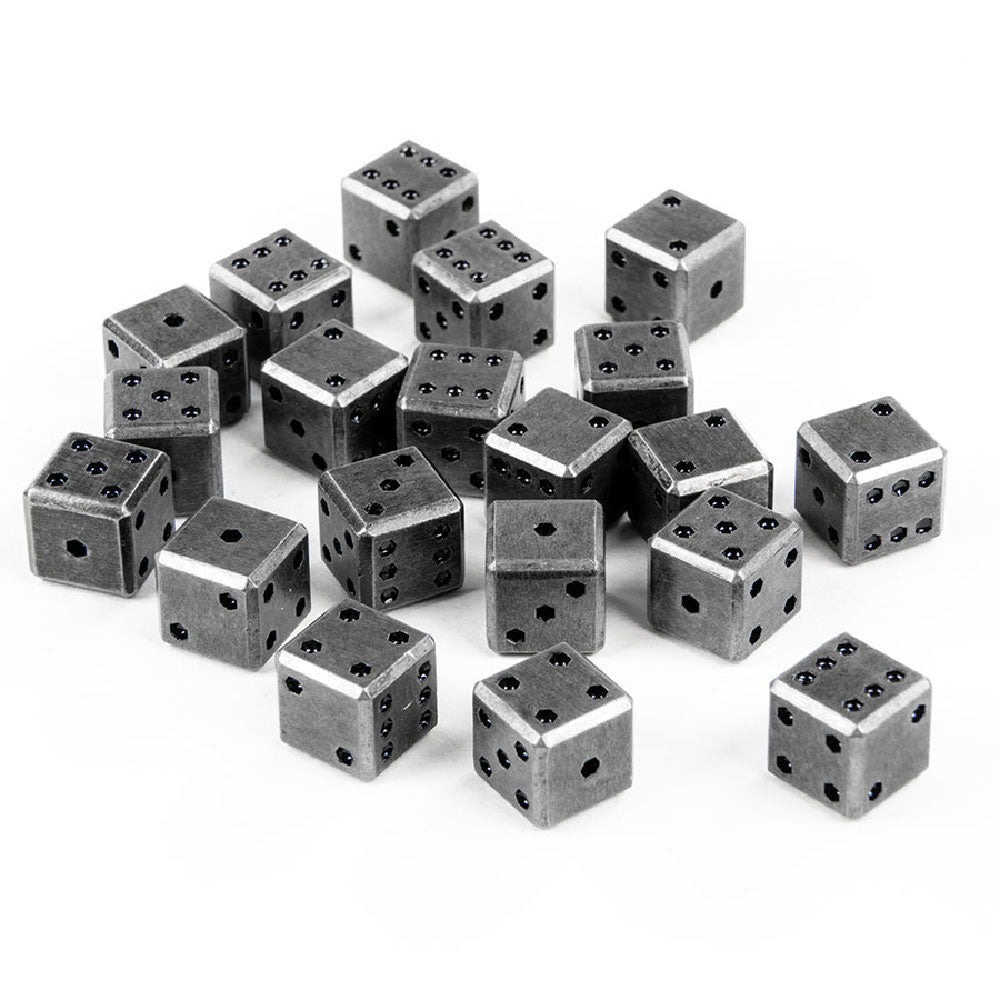 Square Metal 12mm D6 Dice (10 Pack) – SaberForge