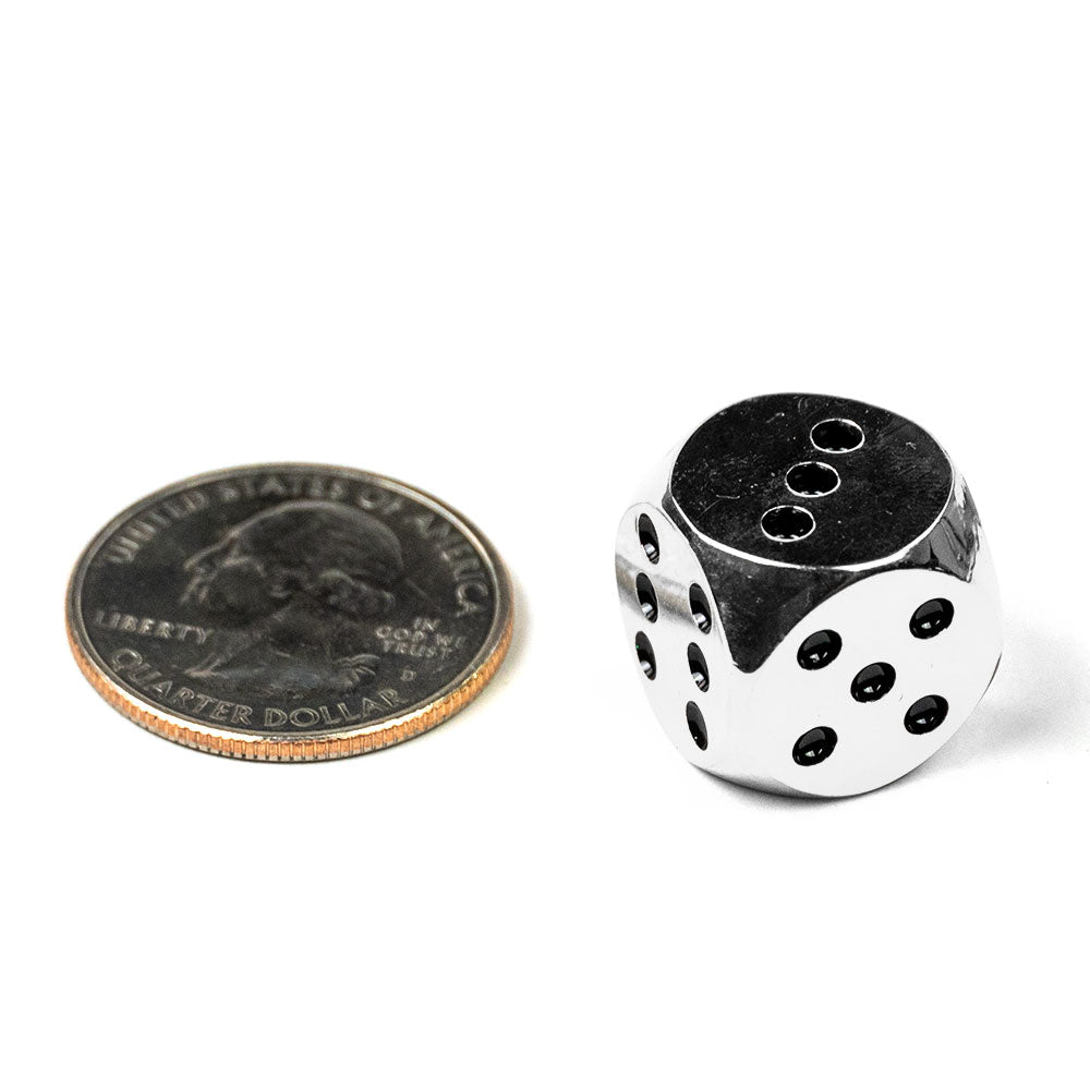 Rounded Metal 16mm D6 Dice (6 Pack)