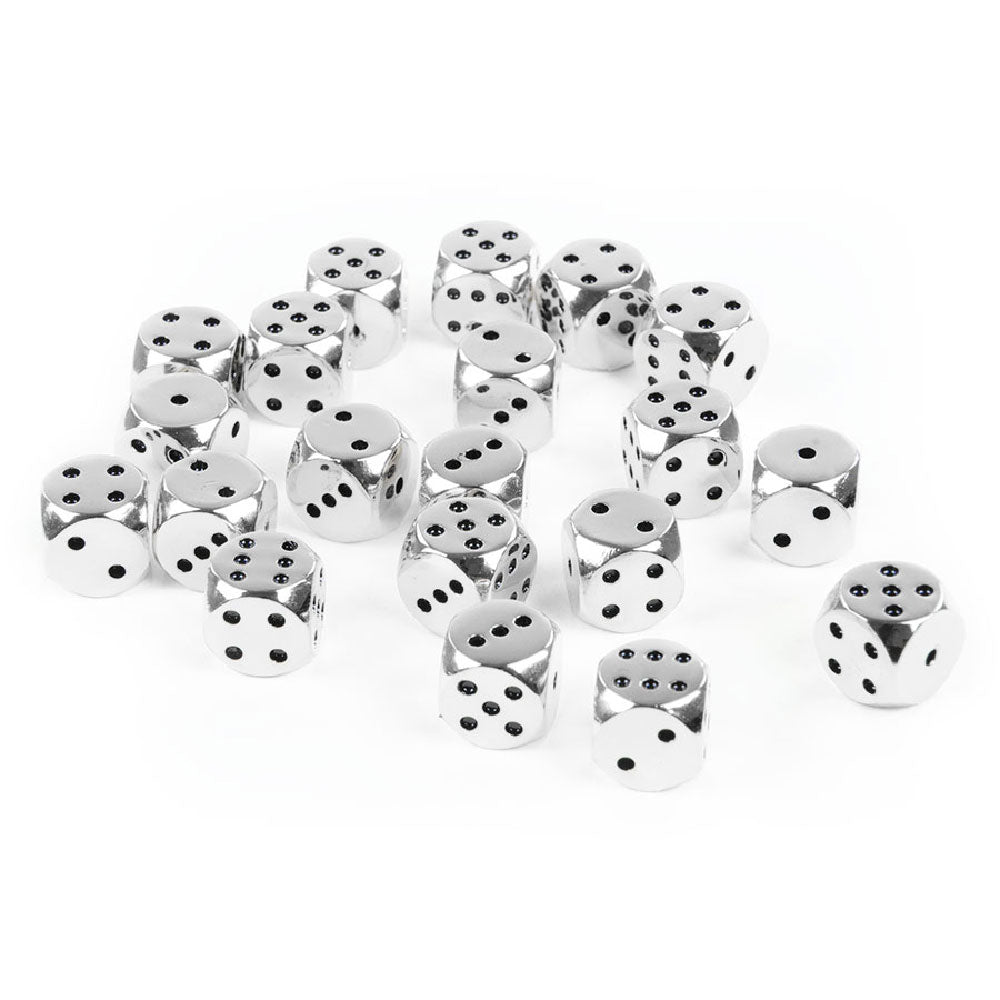 Rounded Metal 12mm D6 Dice (10 Pack)
