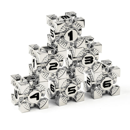 Arc Metal 16mm D6 Dice (6 Pack)