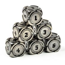 Load image into Gallery viewer, Fantasy Metal 16mm D6 Dice (6 Pack)
