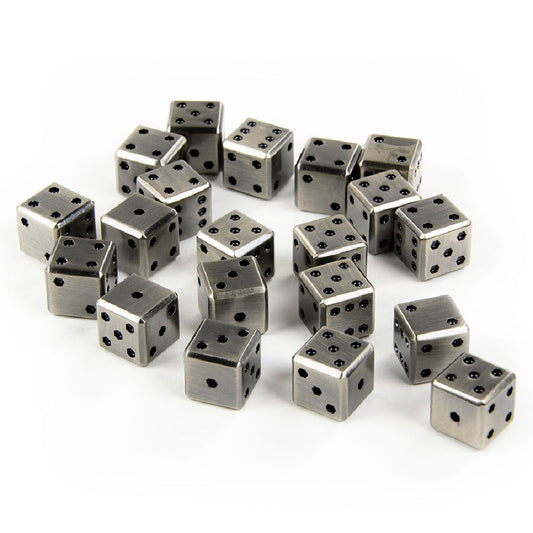 Square Metal 12mm D6 Dice (10 Pack)
