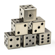Load image into Gallery viewer, Square Metal 16mm D6 Dice (6 Pack)
