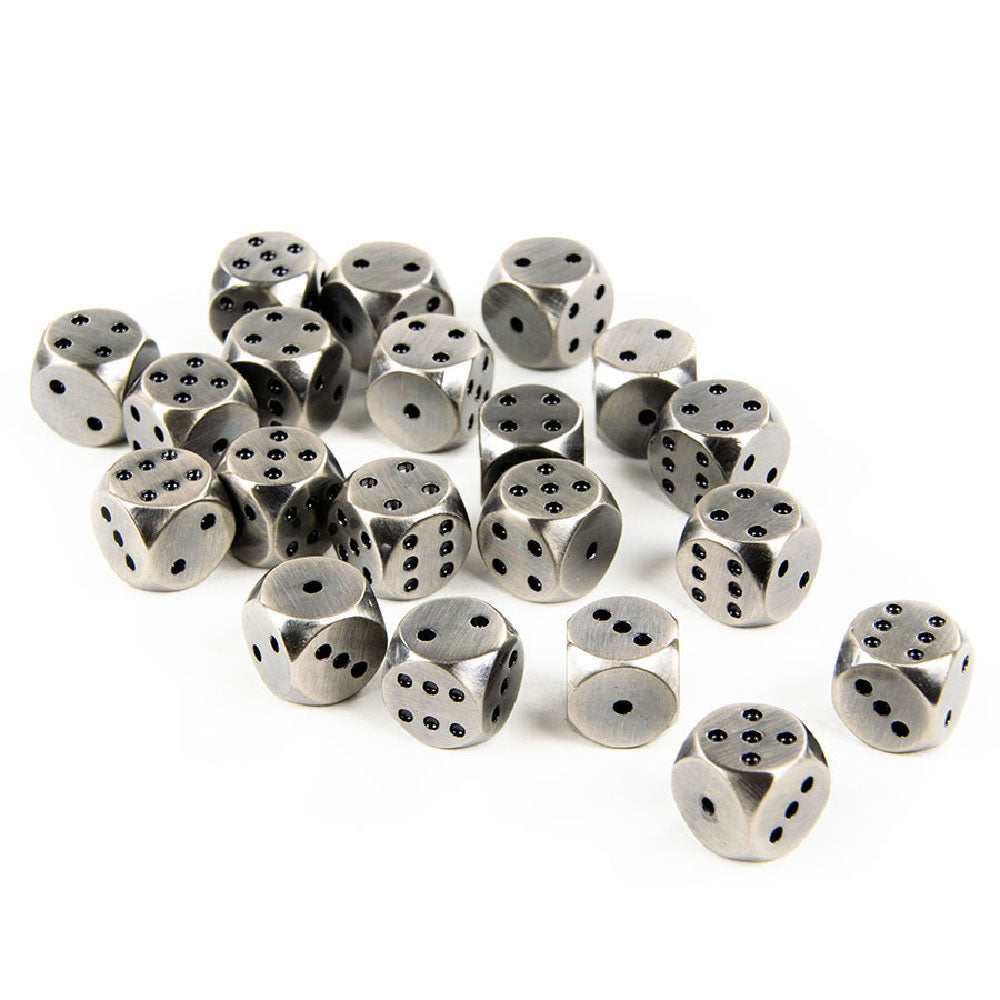 Rounded Metal 12mm D6 Dice (10 Pack)