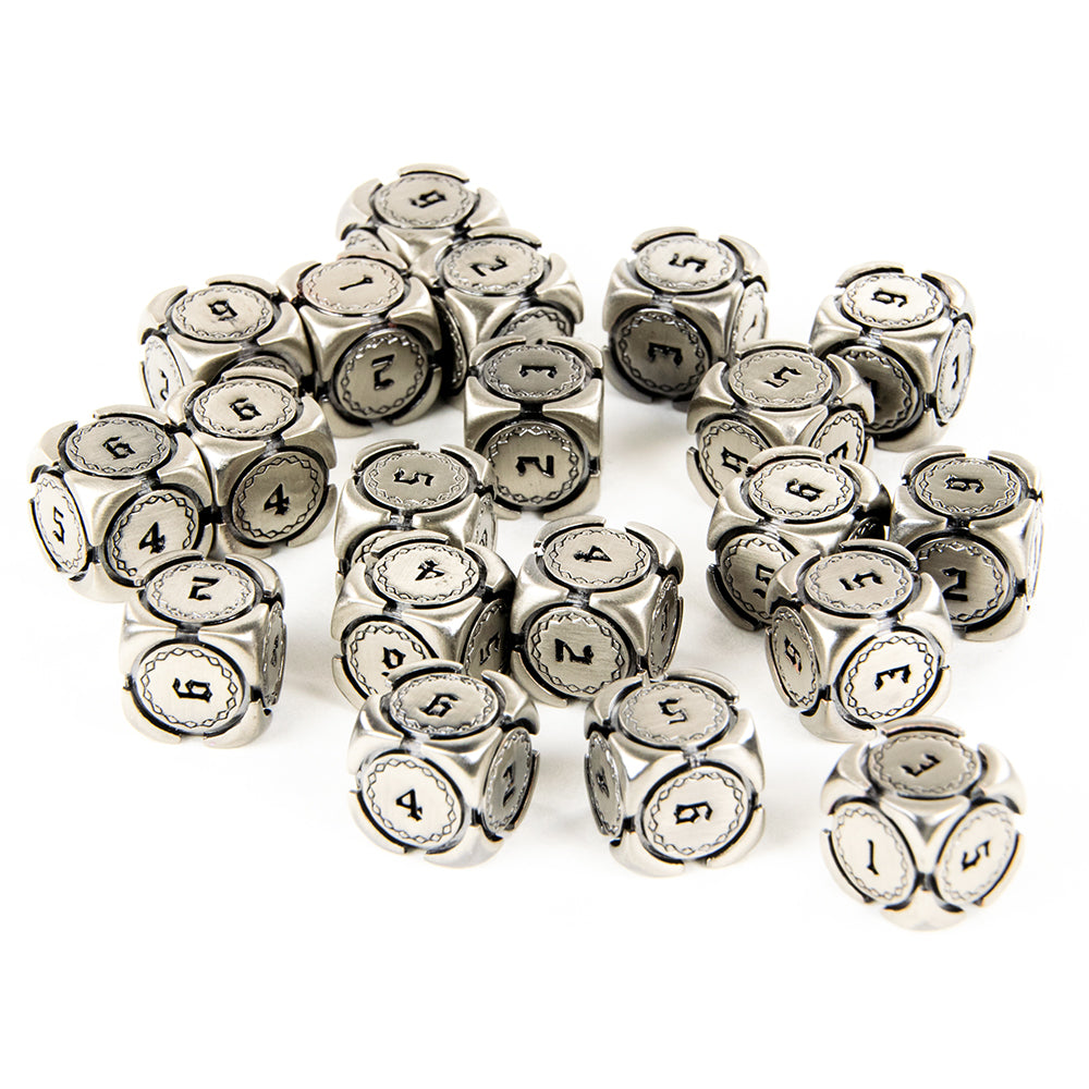 Fantasy Metal 12mm D6 Dice (10 Pack)